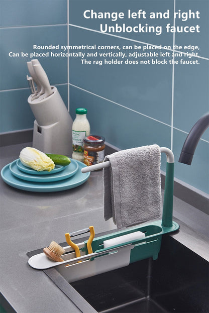 Telescopic Sink Rack – Expandable Over-Sink Organiser
