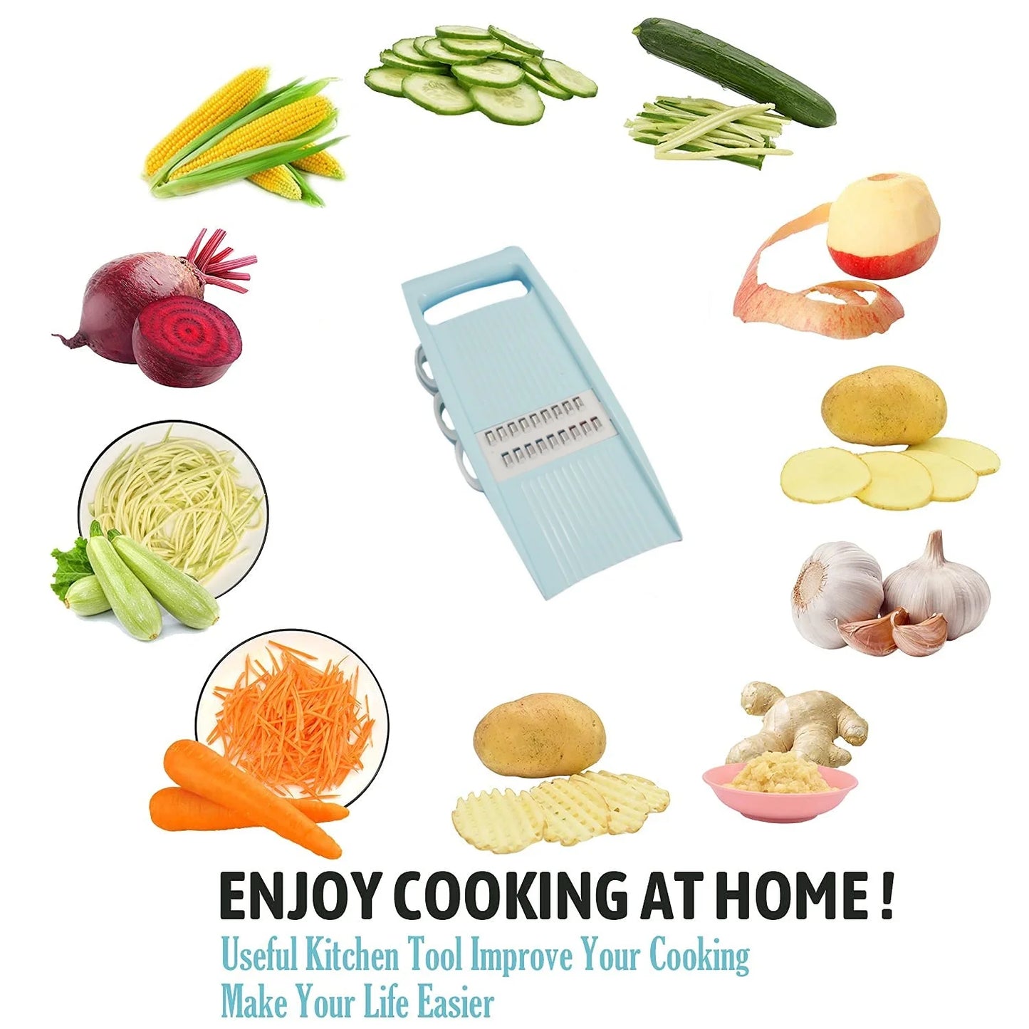 5-in-1 Vegetable Chopper – Multifunctional Food Slicer, Grater & Dicer