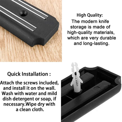 Magnetic Knife Strip – Wall-Mounted Kitchen Knife Holder & Utensil Bar
