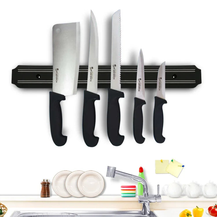 Magnetic Knife Strip – Wall-Mounted Kitchen Knife Holder & Utensil Bar