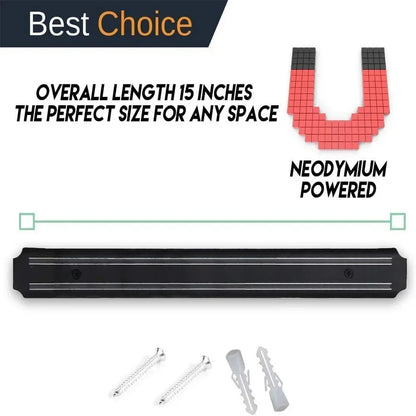Magnetic Knife Strip – Wall-Mounted Kitchen Knife Holder & Utensil Bar