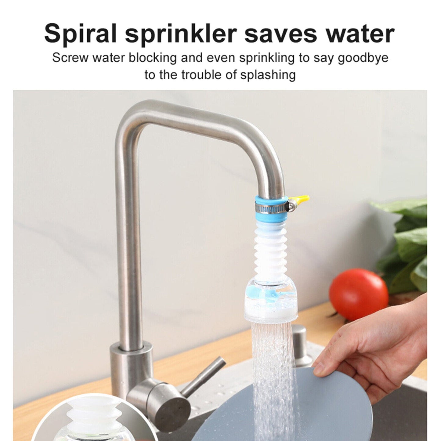 360° Tap Extender – Flexible Faucet Aerator & Water Saver